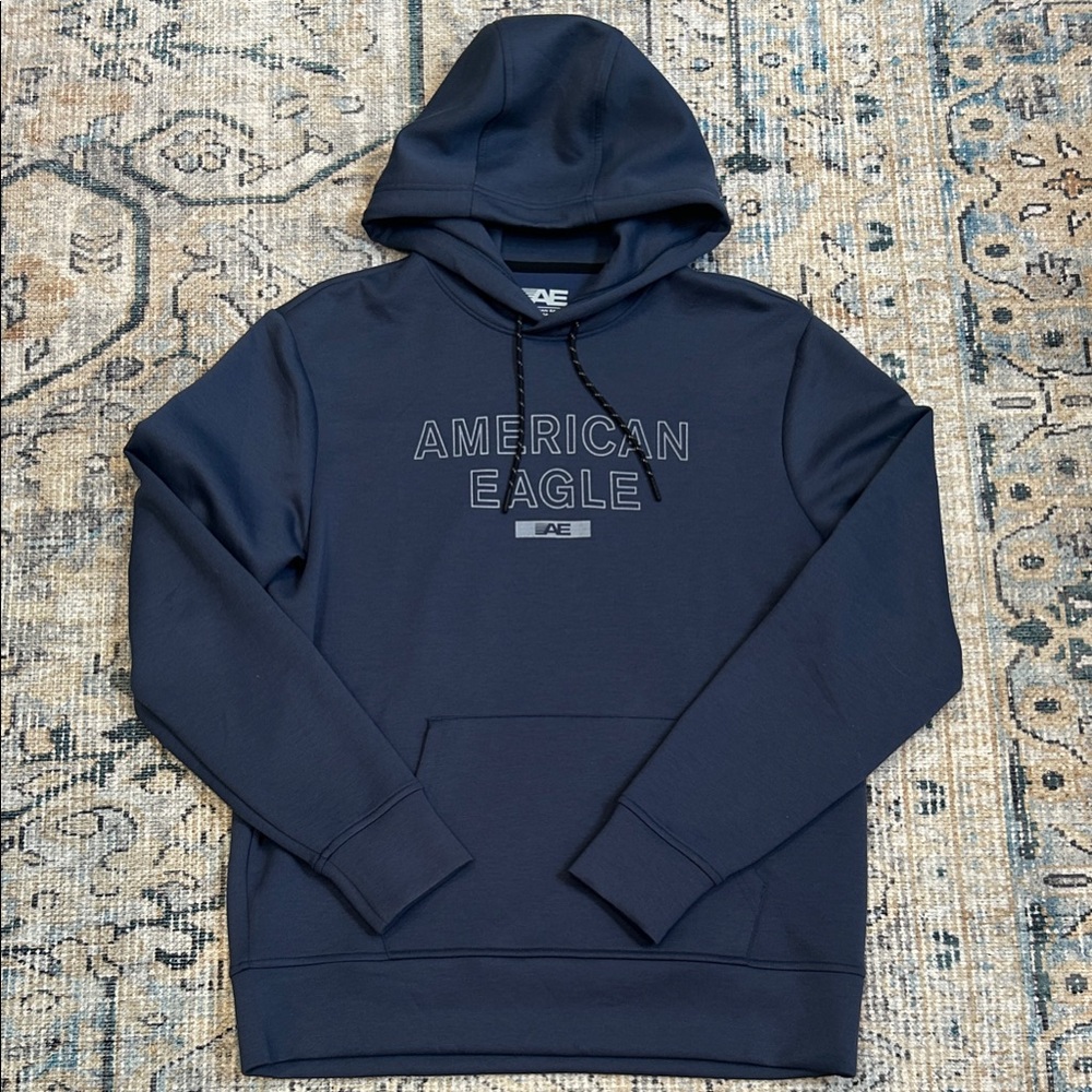 American Eagle Outfitters Men's Dark Blue Hoodie